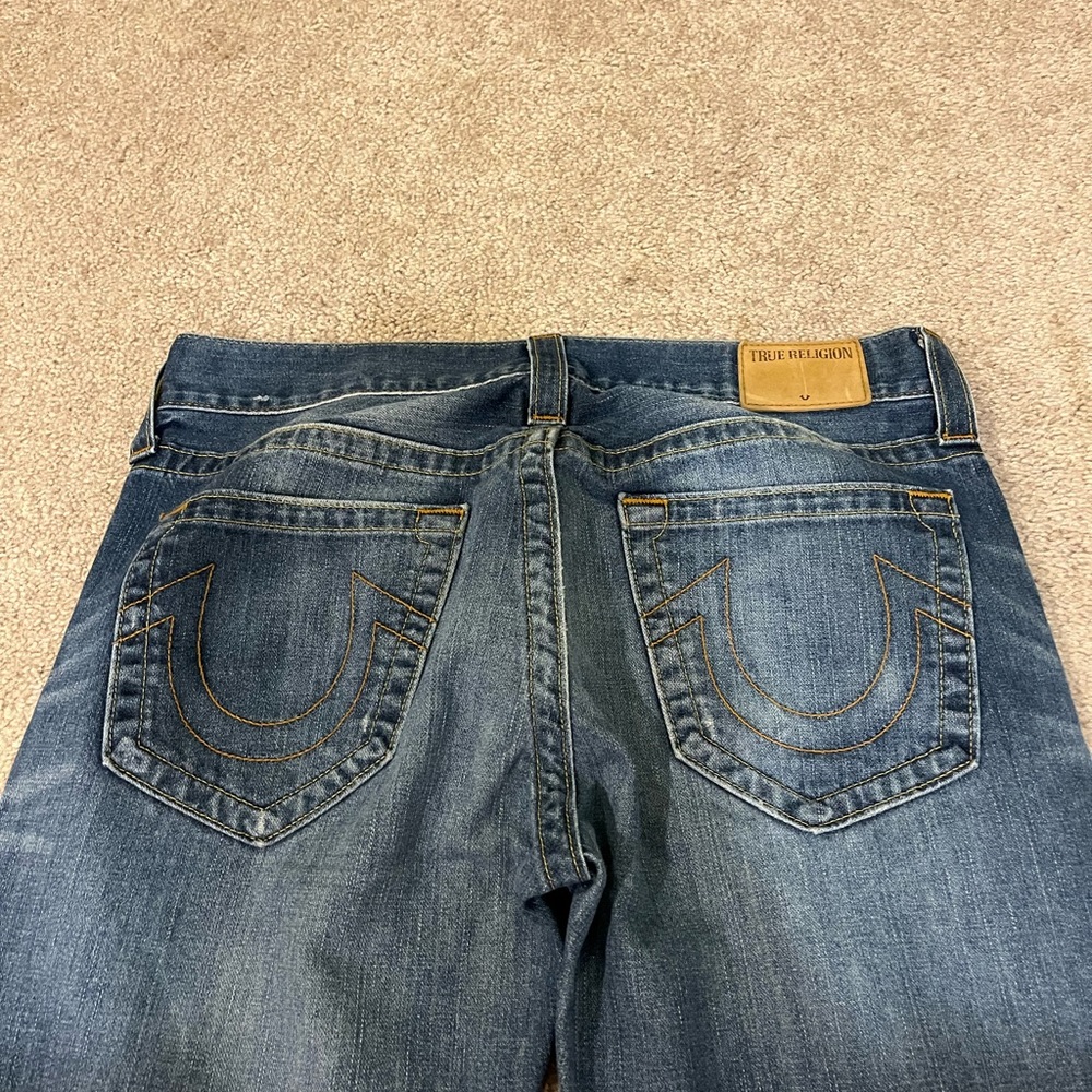 True Religion Women’s Ricky Relaxed Straight No Flap Jeans - Picture 11 of 12